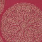 Tapet-Sanderson-Paisley-Circles-Red-1