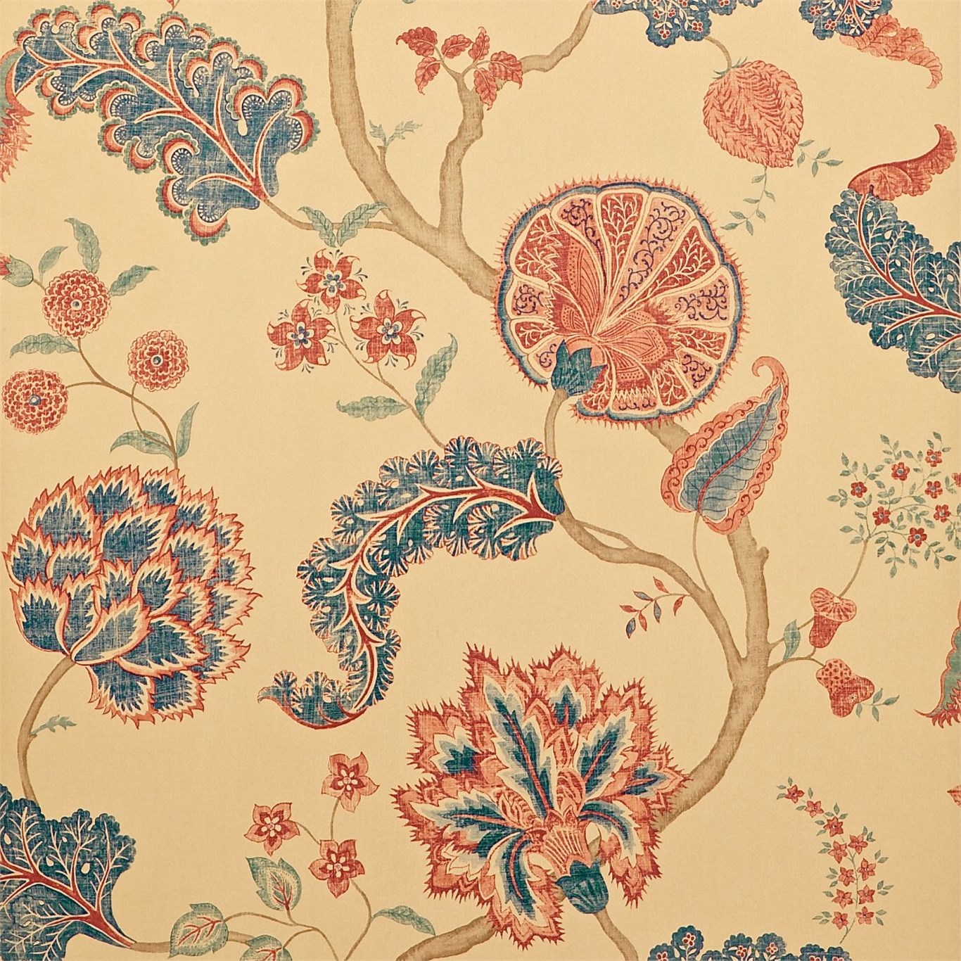 Wallpaper - Sanderson Caverley Wallpapers Palampore Antique
