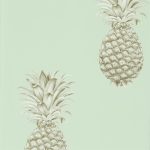 Wallpaper – Sanderson – Art of the Garden – Pineapple Royale – Porcelain/Sepia