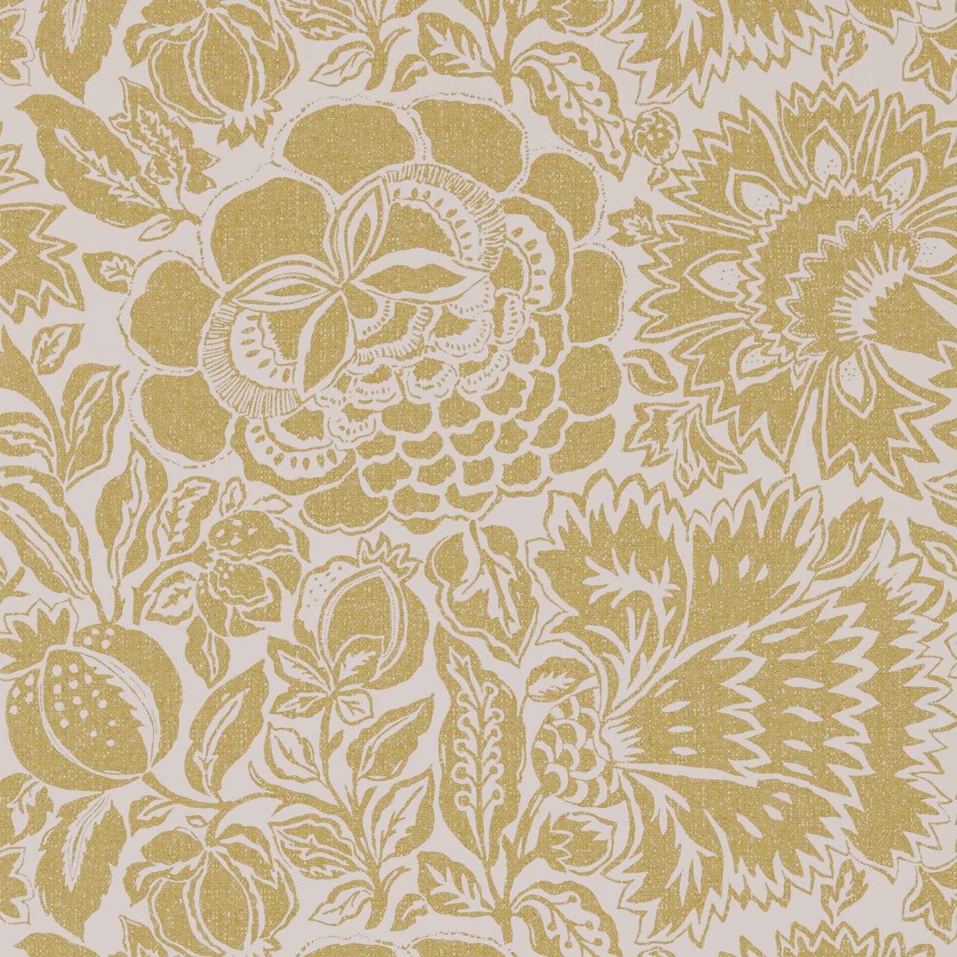 Tapet - Sanderson Sojourn Wallpaper Poppy Damask Linden/Chalk