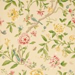 Tapet – Sanderson – Caverley – Porcelain Garden – Red/Beige