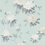 Tapet – Sanderson – Waterperry Wallpaper – Rhodera – Aqua