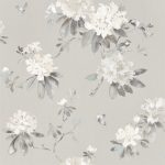 Wallpaper – Sanderson – Waterperry Wallpaper – Rhodera – Silver