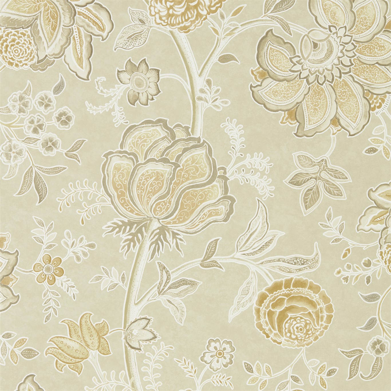 Tapet - Sanderson Art of the Garden Shalimar Linen/Sepia