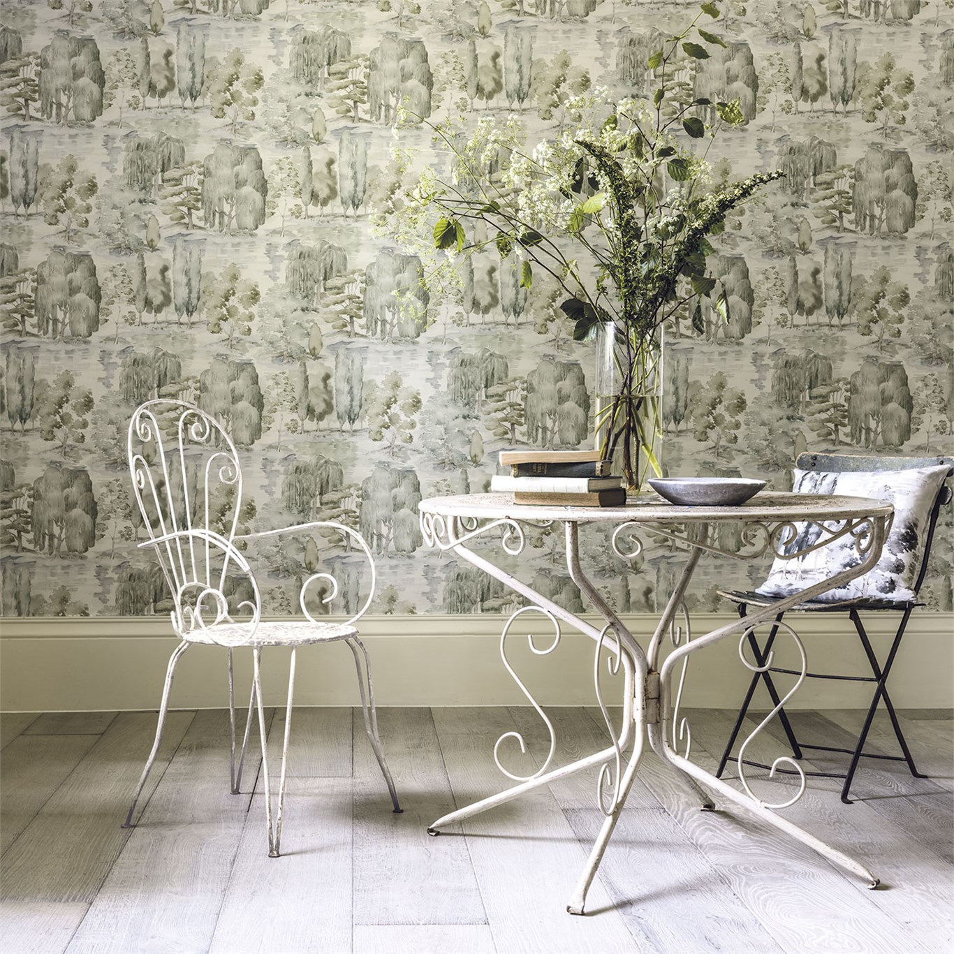 Tapet - Sanderson Waterperry Wallpaper Waterperry Ivory/Stone