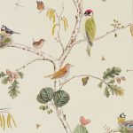 Tapet - Sanderson Woodland Walk Wallpapers Woodland Chorus Cream/Multi