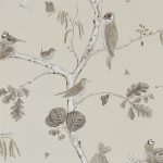 Wallpaper – Sanderson – Woodland Walk- Woodland Chorus – Sepia/Neutral