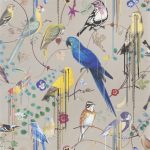 Tapet Christian Lacroix Histoires Naturelles Wallpaper Birds Sinfonia Cuivre