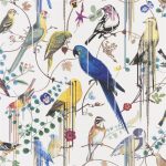 Wallpaper Christian Lacroix Histoires Naturelles Wallpaper Birds Sinfonia Perce neige