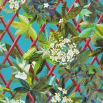 Tapet Christian Lacroix Nouveaux Mondes WALLPAPER Canopy – Turquoise Wallpaper