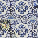Wallpaper Christian Lacroix Carnets Andalous WALLPAPER Patio – Cobalt Wallpaper
