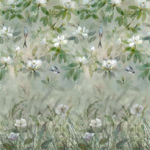 Tapet Designers Guild Scenes and Murals Wallpaper Kiyosumi Celadon