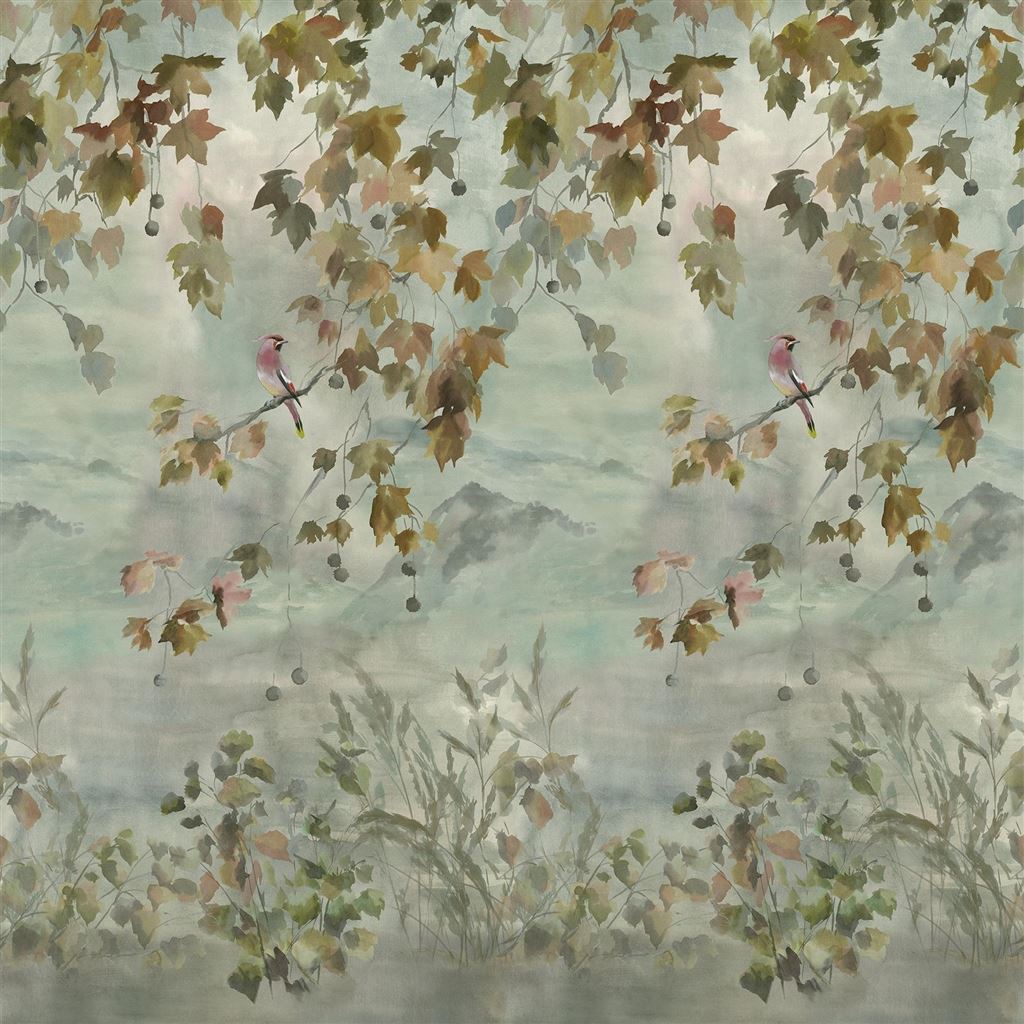 Tapet Designers Guild Scenes and Murals Wallpaper Miyako Scene 2 Dove