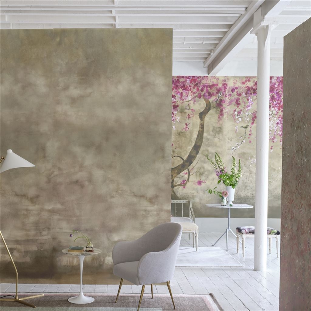 Tapet Designers Guild Scenes and Murals Wallpaper Shinsha Scene 1 Blossom