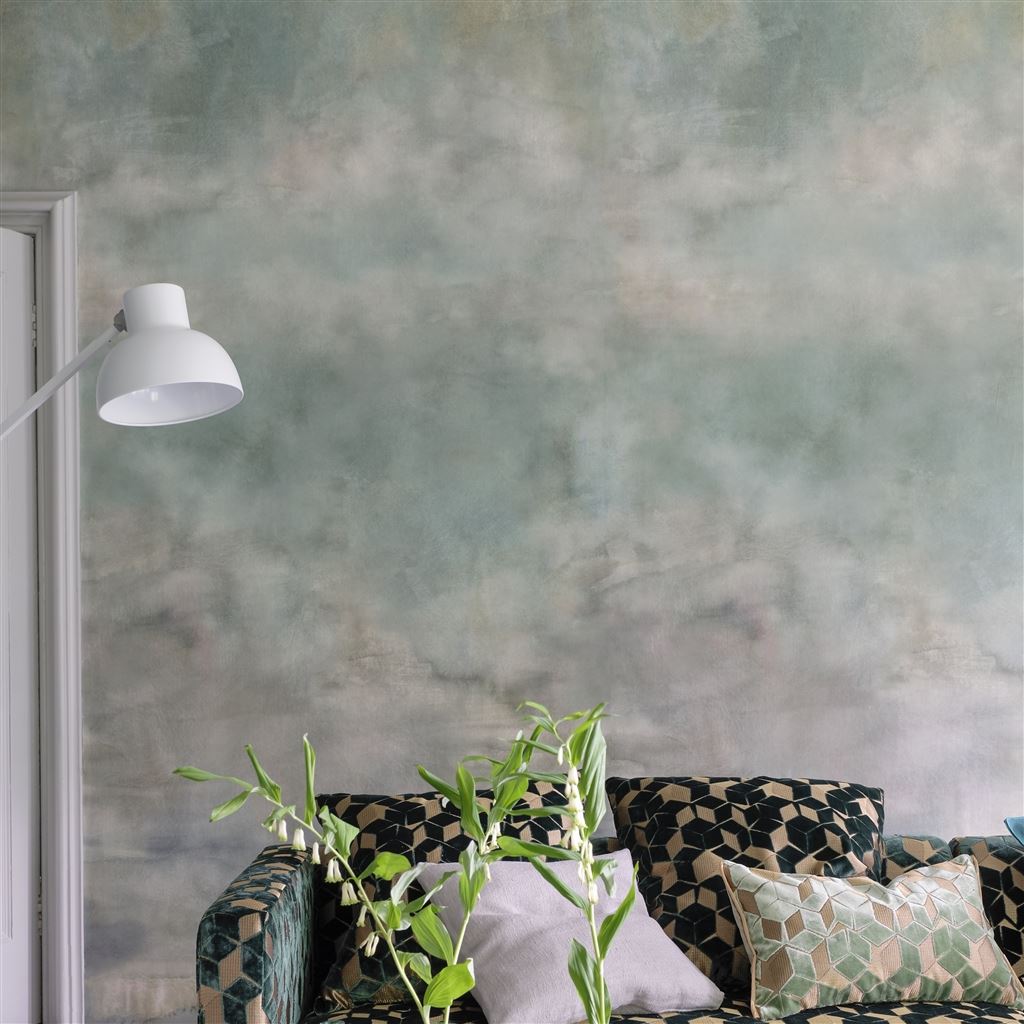 Tapet Designers Guild Scenes and Murals Wallpaper Suisai Celadon