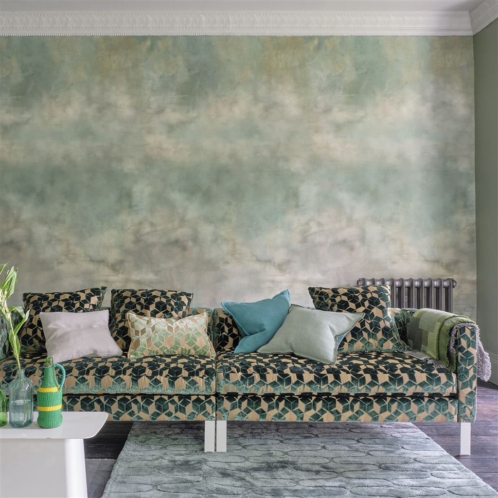 Tapet Designers Guild Scenes and Murals Wallpaper Suisai Celadon