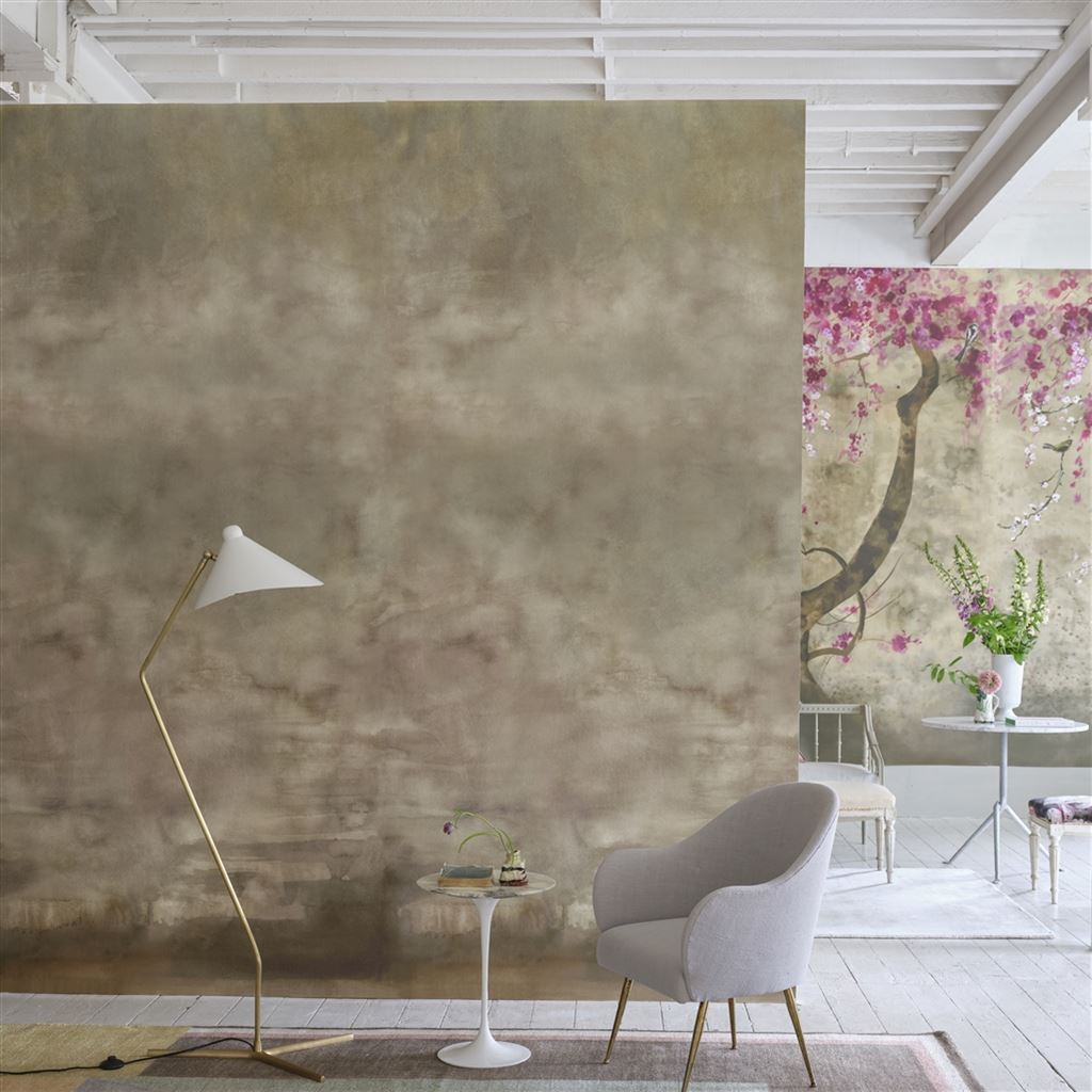 Tapet Designers Guild Scenes and Murals Wallpaper Suisai Sepia