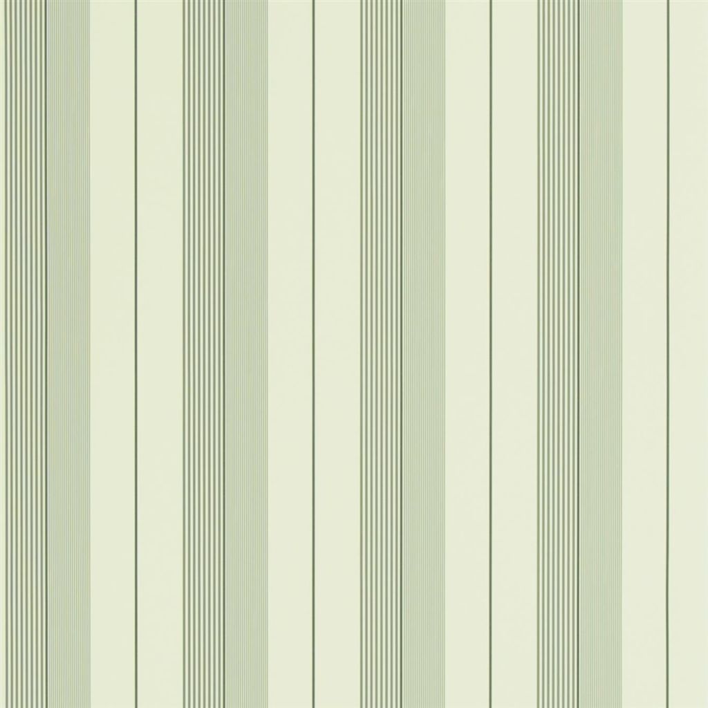 Tapet Ralph Lauren Signature Stripes and Plaids WALLPAPER AIDEN STRIPE - GRANITE / CREAM
