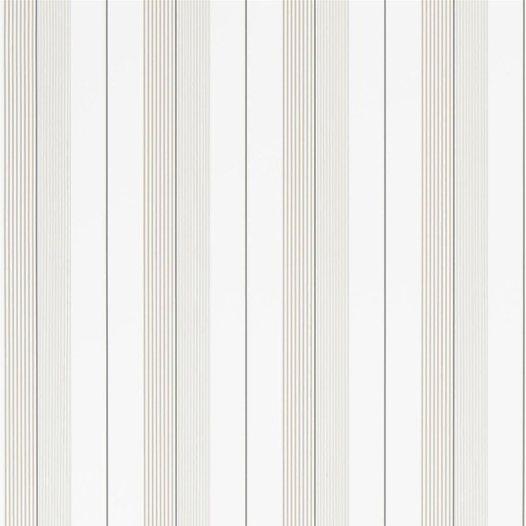 Wallpaper Ralph Lauren Signature Papers III Wallpaper Aiden Stripe - Natural / White