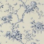 Wallpaper – Ralph Lauren – ASHFIELD FLORAL – Sapphire