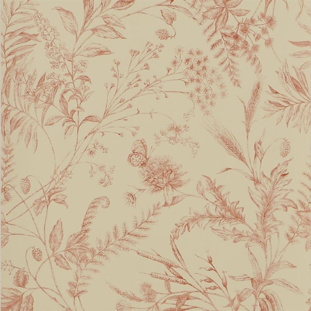Tapet Ralph Lauren Signature Florals Wallpaper FERN TOILE - VINTAGE TEA
