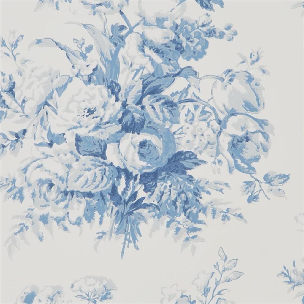 Tapet Ralph Lauren Signature Florals Wallpaper FRANCOISE BOUQUET - PORCELAIN