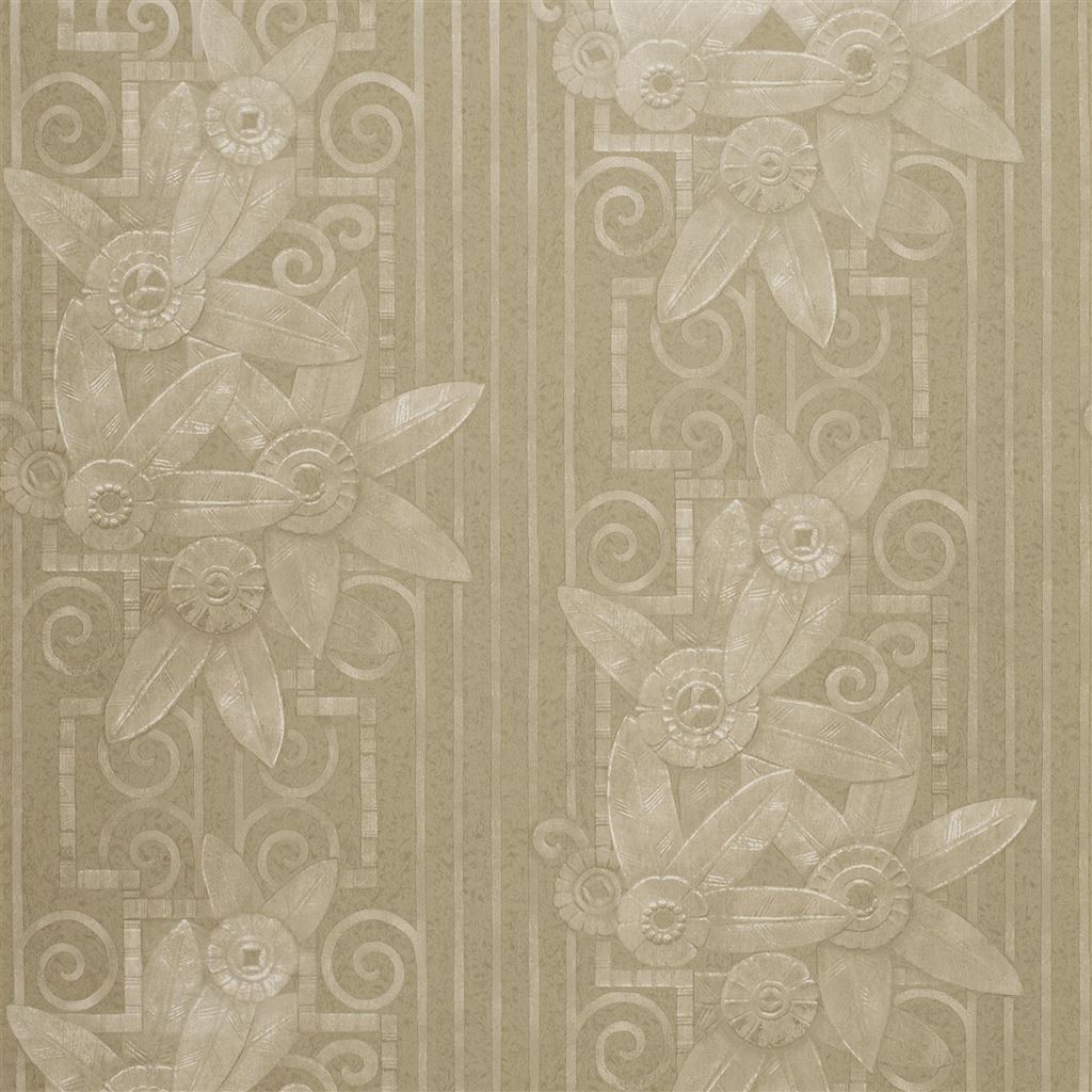 Tapet Ralph Lauren Signature Penthouse Suite Wallpaper Fleur Moderne Pearl Grey