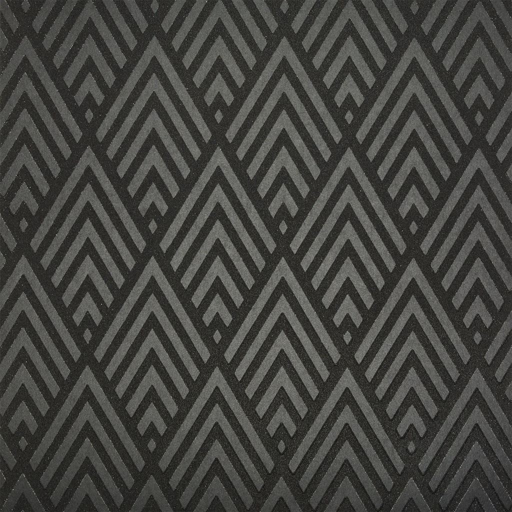 Wallpaper Ralph Lauren Signature Penthouse Suite Wallpaper Jazz Age Geometric Charcoal