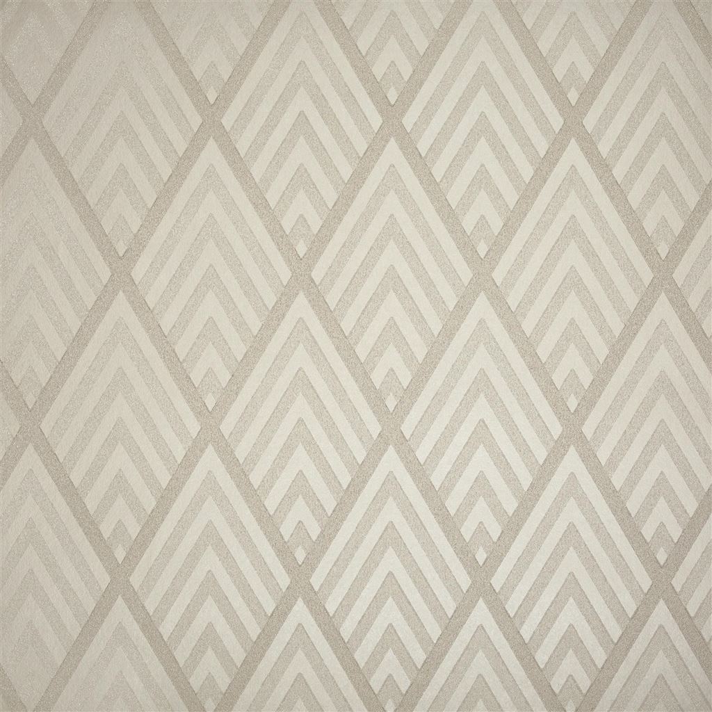 Wallpaper Ralph Lauren Signature Penthouse Suite Wallpaper Jazz Age Geometric Pearl Grey