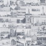 Wallpaper – Ralph Lauren – NEW YORK POSTCARD – Light Grey
