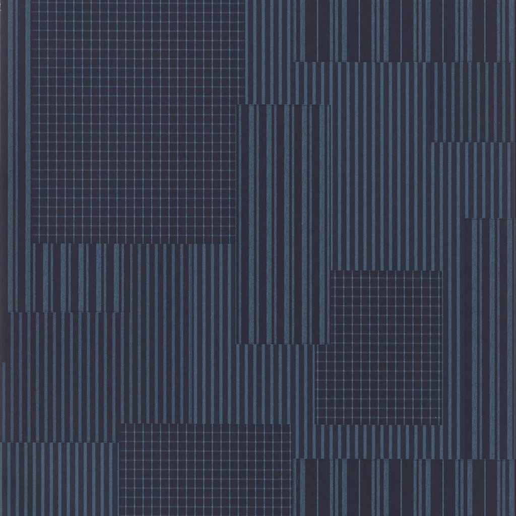 Tapet Ralph Lauren Signature Loft Wallpaper Rivington Patchwork Indigo