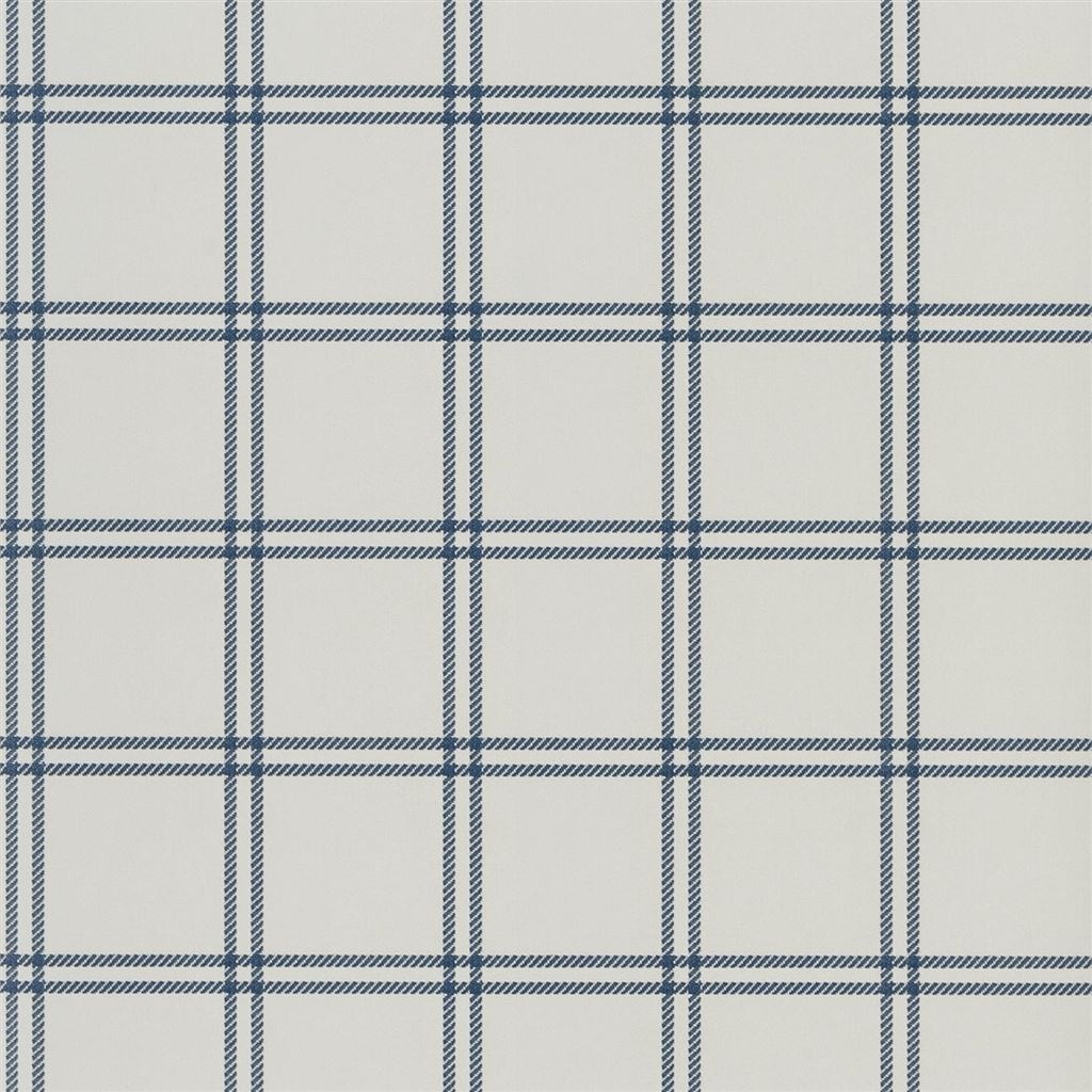 Tapet Ralph Lauren Signature Loft Wallpaper Shipley Windowpane Indigo