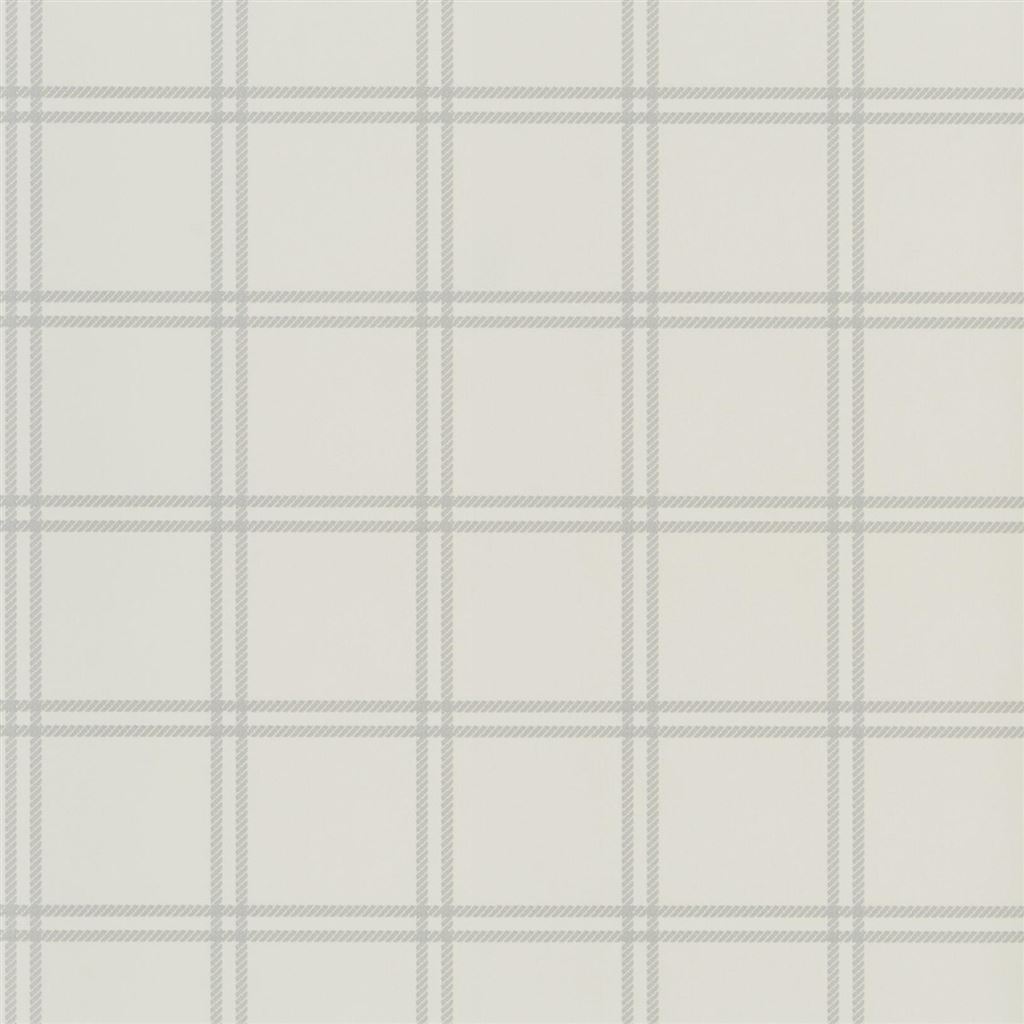 Tapet Ralph Lauren Signature Loft Wallpaper Shipley Windowpane Light Grey