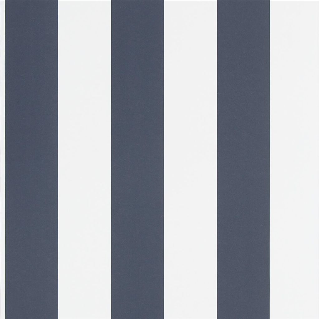 Tapet Ralph Lauren Signature Papers III Wallpaper Spalding Stripe - Navy / White