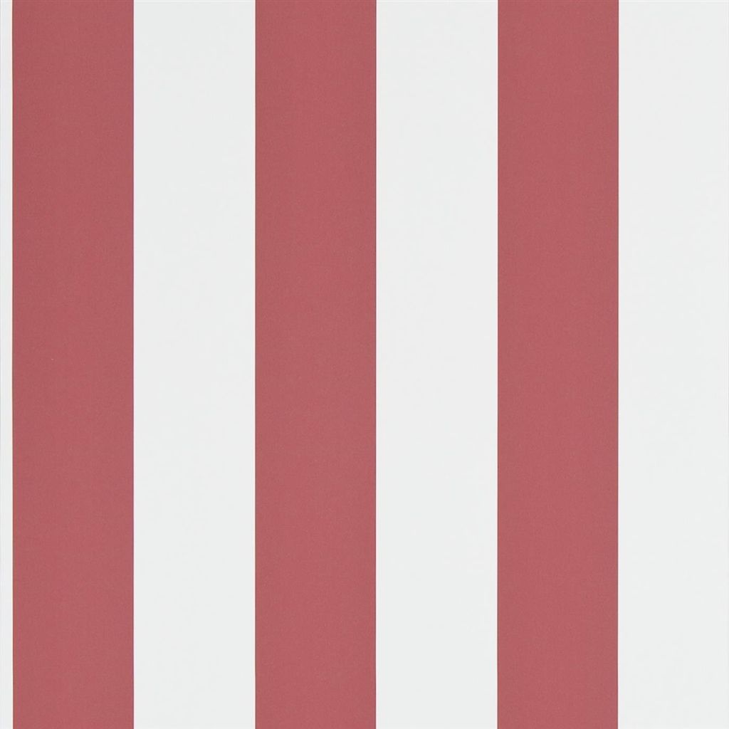 Tapet Ralph Lauren Signature Papers WALLPAPER Spalding Stripe - Red / White