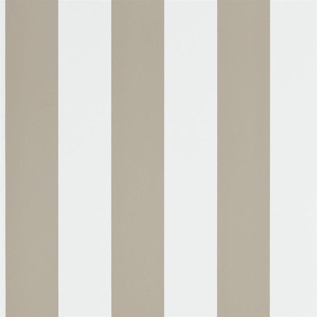 Wallpaper Ralph Lauren Signature Papers III Wallpaper Spalding Stripe - Sand / White