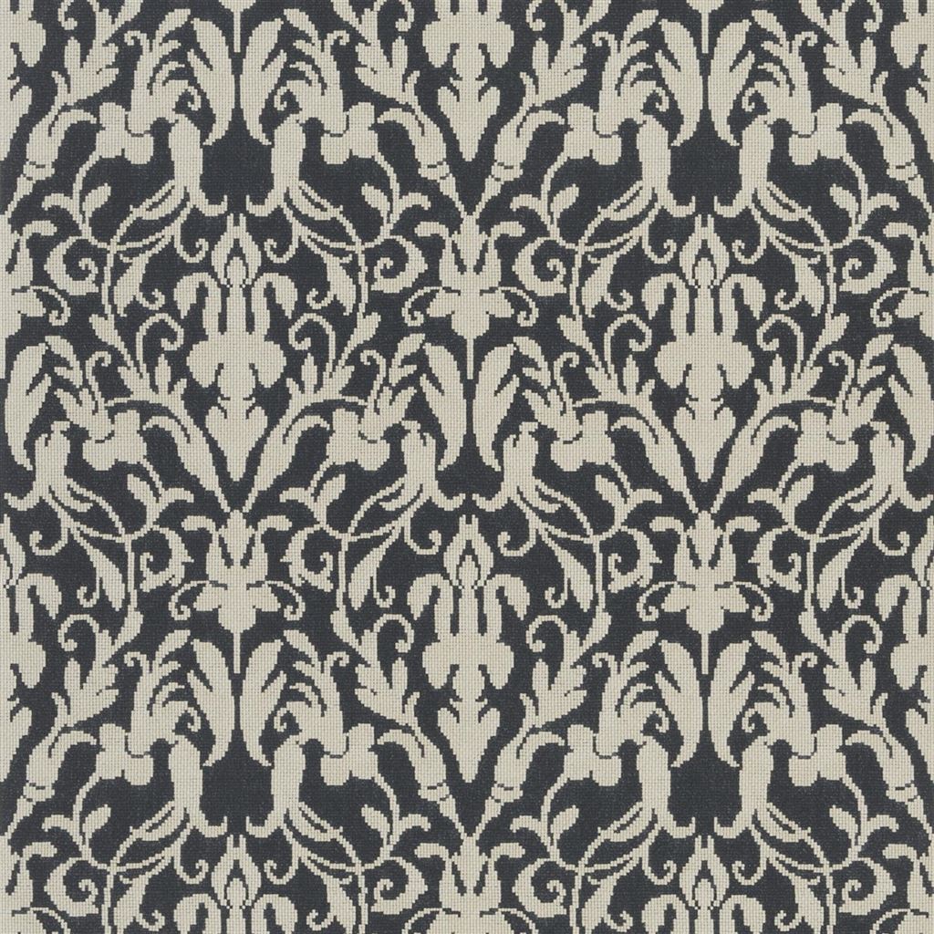 Tapet Ralph Lauren Signature Loft Wallpaper Speakeasy Damask Black