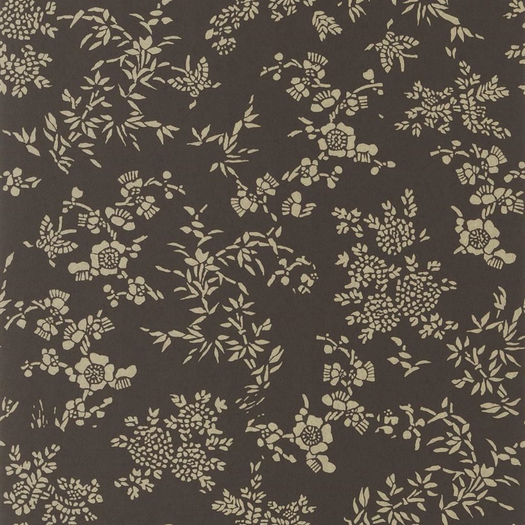 Tapet Ralph Lauren Signature Loft Wallpaper Teabowl Calico Chocolate