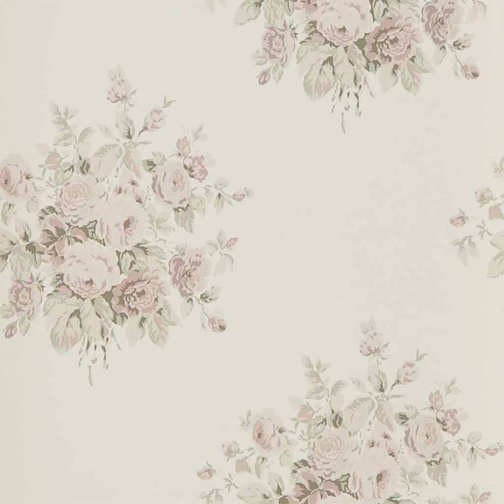 Tapet Ralph Lauren Signature Florals Wallpaper WAINSCOTT FLORAL - ANTIQUE ROSE