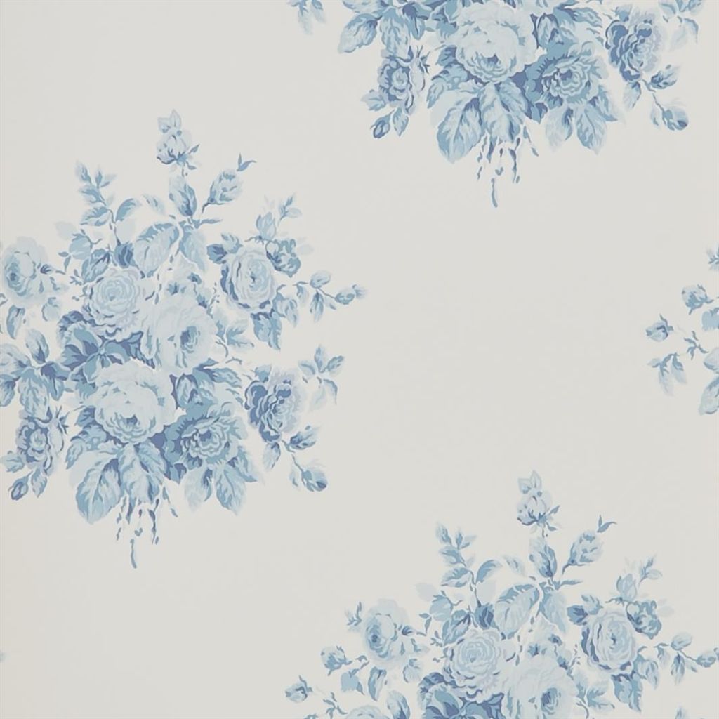 Tapet Ralph Lauren Signature Florals Wallpaper WAINSCOTT FLORAL - PORCELAIN