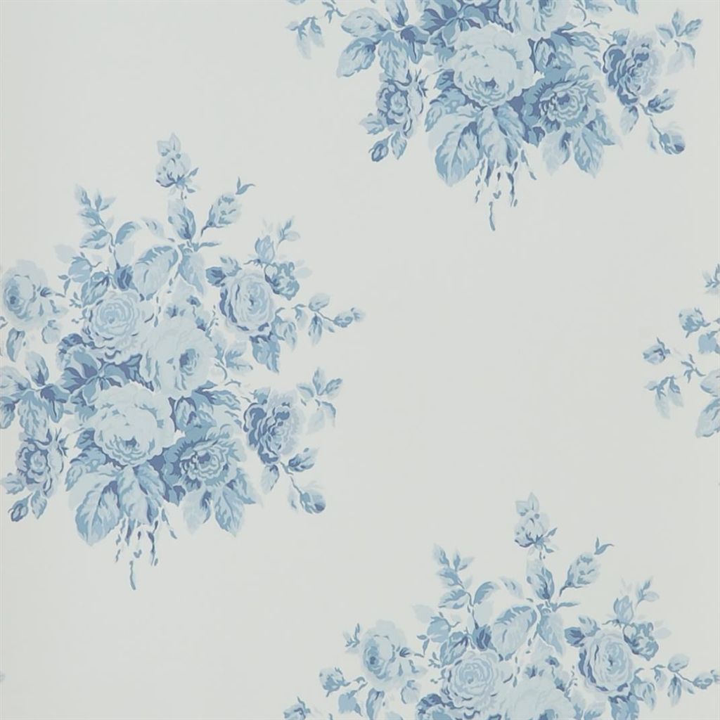 Tapet Ralph Lauren Signature Florals Wallpaper WAINSCOTT FLORAL - SKY