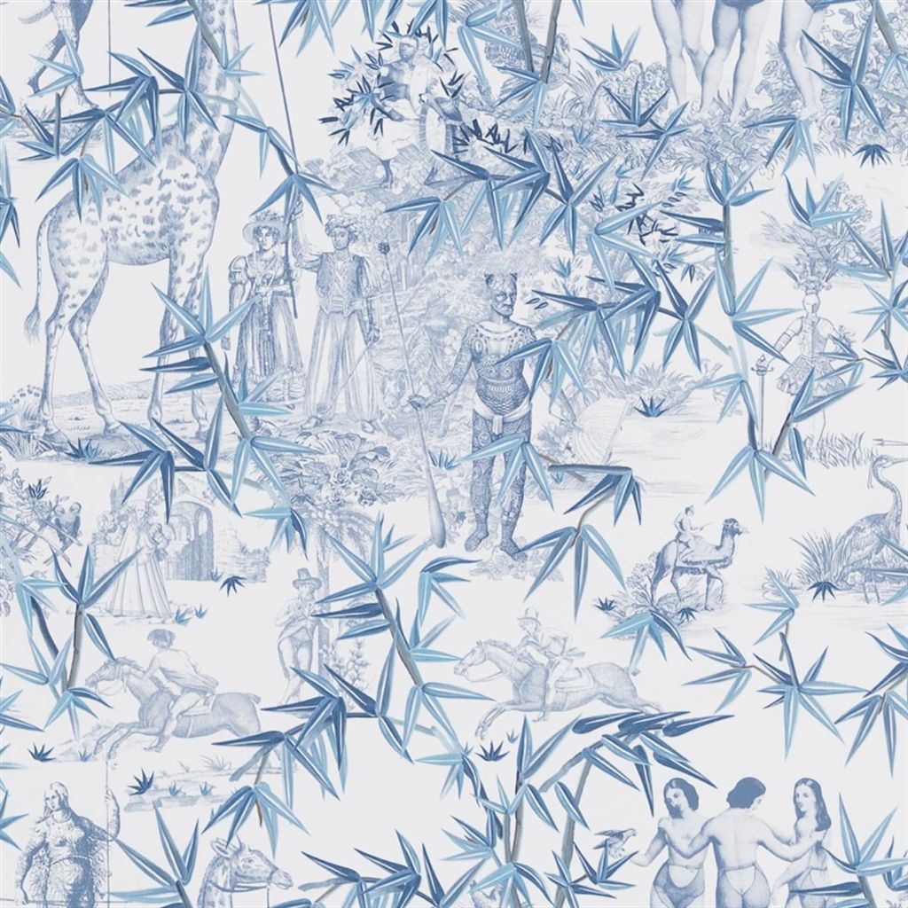 Wallpaper - Christian Lacroix - Au Theatre Ce Soir - Exotisme - Aube - Matching set - 53 cm x 10 m