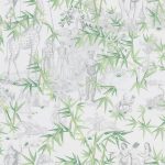 Wallpaper – Christian Lacroix – Au Theatre Ce Soir – Exotisme – Vert Buis – Matching set – 53 cm x 10 m