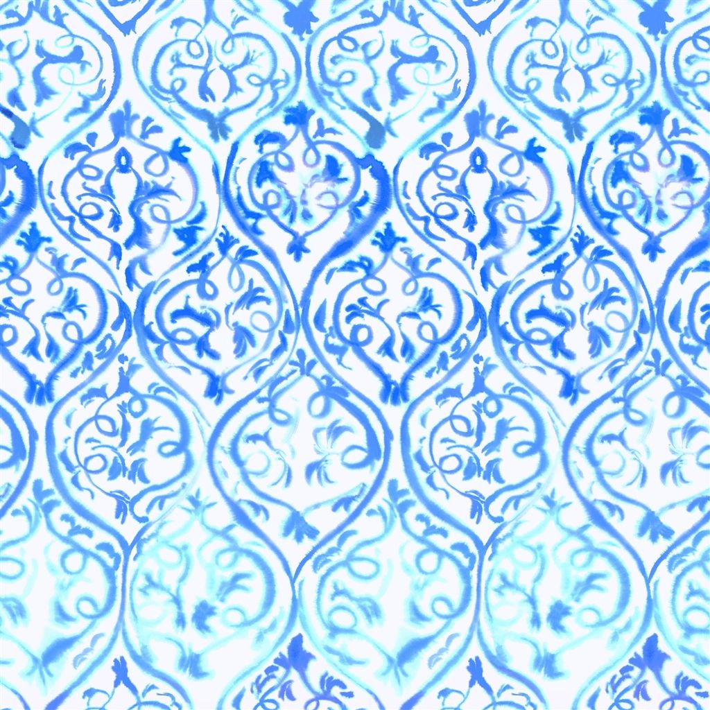 Wallpaper - Designers Guild - Majolica - Arabesque - Cobalt - Matching set -