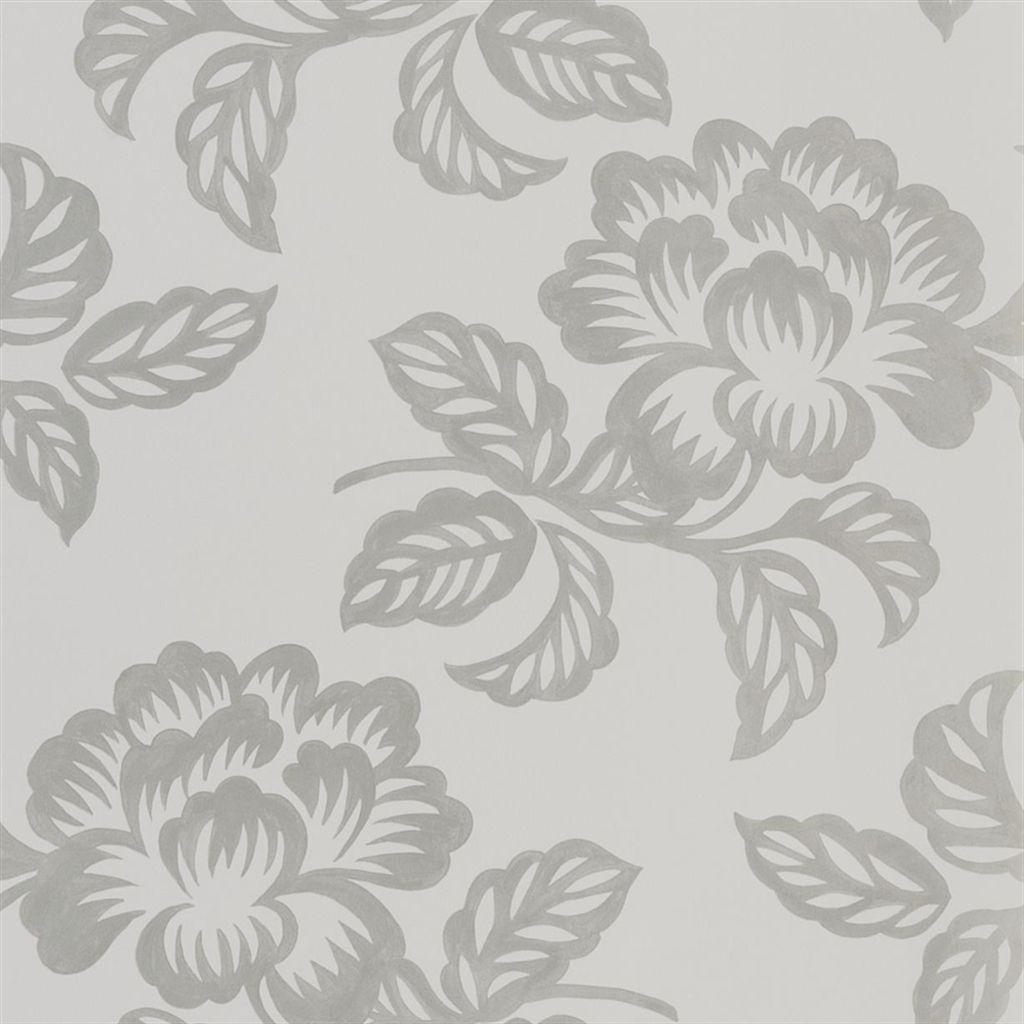 Wallpaper - Designers Guild - Majolica - Berettino - Graphite - Straight match - 53 cm x 10 m