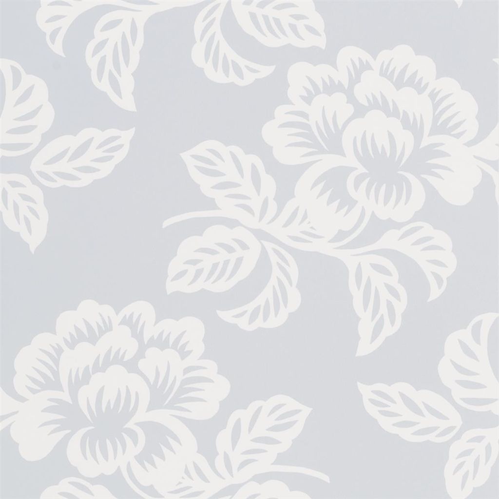 Wallpaper - Designers Guild - Majolica - Berettino - Sky - Straight match - 53 cm x 10 m