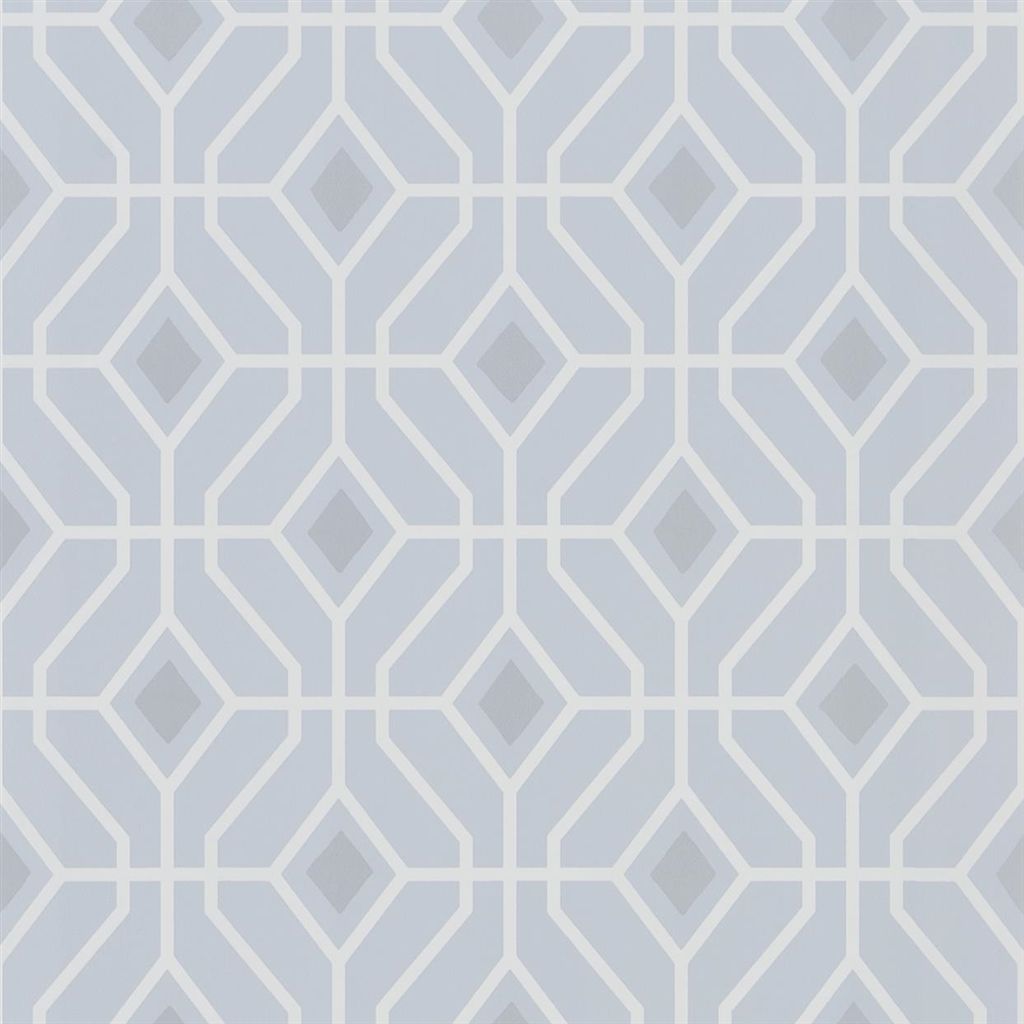 Wallpaper - Designers Guild - Majolica - Laterza - Sky - Straight match - 53 cm x 10 m